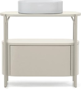 Biała szafka pod umywalkę 90x81 cm Arely – Kave Home