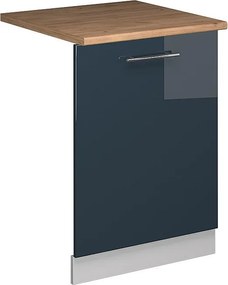 Panel przedni zmywarki ciemnoniebieski wysoki połysk 60x1.6x81.8 fame-line