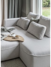 Kremowy rozkładany narożnik (w kształcie litery "U") Homely Tommy – Miuform