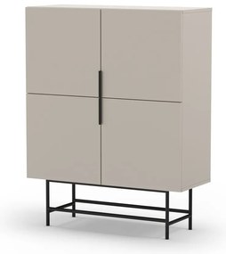 Kremowa szafka 100x128 cm Eldia – Marckeric