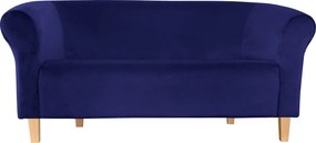 Sofa Milo tkanina Welur wygodna sofa tapicerowana do salonu i poczekalni : Kolor nogi - Drewno, Kolor tkaniny - VELVET - MG16, Typ tkaniny - Velvet, Wysokość nogi - 15 cm