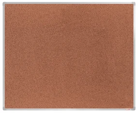 Tablica korkowa BoardOK w ramie aluminiowej, 1500 x 1200 mm, anodowana rama