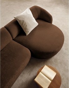 Narożnik NOBO Prawostronny system modułowy tkanina DressME 11 Brązowy