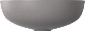 Umywalka ceramiczna nablatowa okrągła szara 38 cm MOLIS GREY