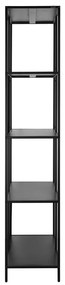 Czarny metalowy regał 75x180 cm Charleston – Støraa