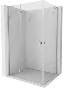 Mexen Mist-H L Duo kabina prysznicowa uchylna lewa 100 x 80 cm, transparent, chrom - 8A5L-100L-080P-01-00
