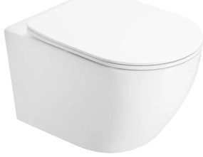 Mexen Lena miska wc Rimless z deską wolnoopadającą slim, duroplast, biała połysk - 3022L4000