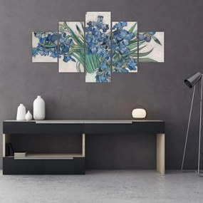 Obraz - Vincent van Gogh, Irises, reprodukcje (125x70 cm)