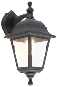 Klasyczna lampa ścienna zewnętrzna czarna IP44 - Capital