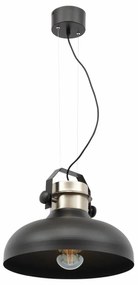 Lampa wisząca STEALLE czarna/srebrna ELTAP
