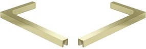 Mexen zestaw stabilizatorów kątowych L do drzwi i ścianek prysznicowych 6-8 mm, złoty szczotkowany - 830-12-55