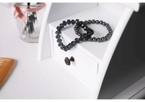 Ozdobny stolik ze stołkiem RODES NEW, biały