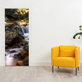 Fototapeta na drzwi - Kamienny strumień (95x205cm)