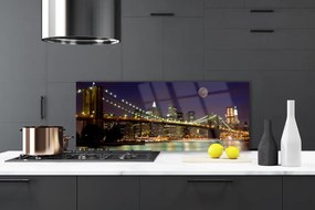 Dekor Szklany do Kuchni Perspektywa Nowoczesnego Mostu