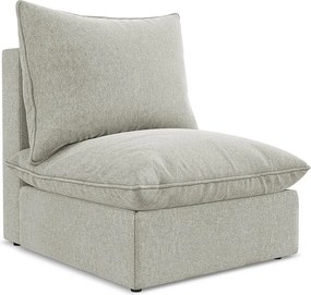 Moduł - z tkaniny welwetowej - jasny szary - MANAO