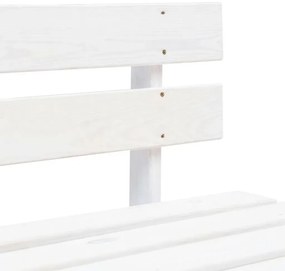 Biała ławka ogrodowa z palet - Olefix 2X