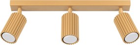 Lampa Sufitowa Minimalistyczny Karbon, Aluminium - 3 Źródło - L.45 X H.16.5 Cm - Złoty