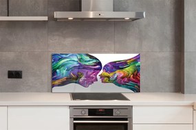 Panel nad Blat Kuchenny Ludzie w Kolorowych Mazach