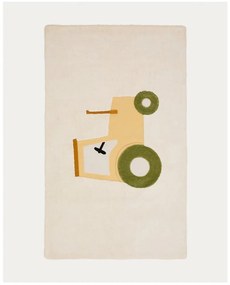 Bawełniany dywan dziecięcy w kolorze kości słoniowej 90x150 cm Pecky – Kave Home