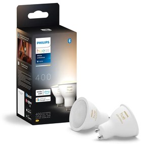 Inteligentne żarówki zestaw 2 szt. LED z gwintem GU10, 4 W White ambiance – Philips Hue