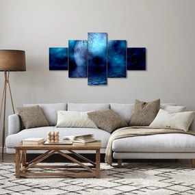Obraz księżyca nad morzem (125x70 cm)