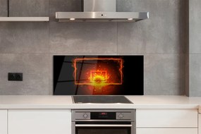 Szklany Panel Ognisty Rzut do Kosza