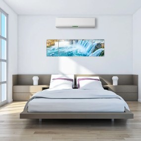 Obraz - Wodospad Godafoss (170x50 cm)