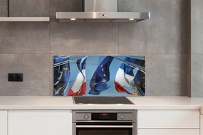 Panel szklany do Kuchni Międzynarodowe Flagi Świata