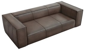 Brązowa skórzana sofa 227 cm Madame – Windsor &amp; Co Sofas