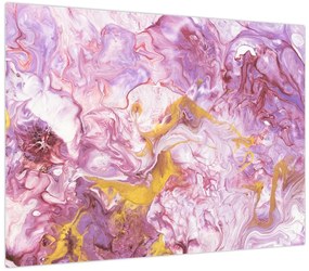 Obraz - Różwa abstrakcja (70x50 cm)