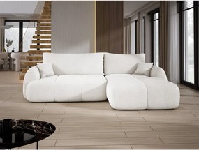 Narożnik COCO z funkcją spania, poduszkami i pojemnikiem NowOrNever 01 Biały