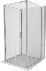 Mexen Exo-3S kabina prysznicowa 3-ścienna składana 110 x 110 cm, transparent, chrom - 816-110-110-01-00-3S