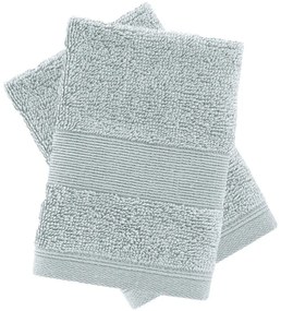 Jasnoszare bawełniane ręczniki frotte zestaw 2 szt. 30x30 cm Anti-Bacterial – Catherine Lansfield