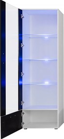 Stojąca witryna pokojowa T40 fronty w wysokim połysku