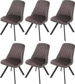 Krzesło do jadalni MCW-K25 (zestaw 6 sztuk),  ciemny brąz