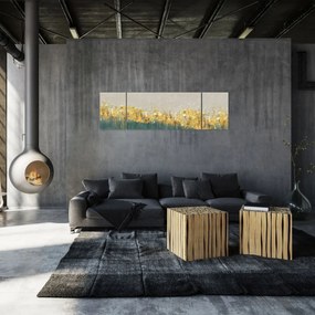 Obraz - Tekstura ze złotą dekoracją (170x50 cm)