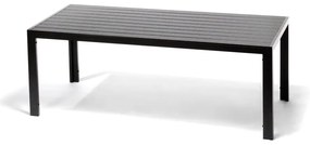 Zestaw ogrodowy dla 6 osób z szarymi krzesłami Joanna i stołem Viking, 90x205 cm