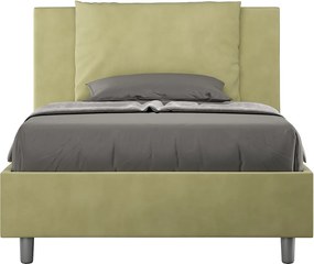 Łóżko bez stelaża tapicerowane 120x190 microfibra zielony Antea