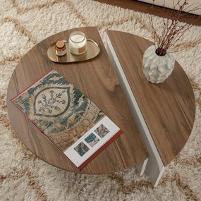 Stolik kawowy Orion Walnut White