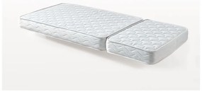 Białe łóżko dziecięce z litego drewna sosnowego z regulacją długości ze schowkiem z materacem/ze stelażem Jumper – Vipack