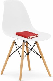 Zestaw białych minimalistycznych krzeseł 4szt. T4-L18