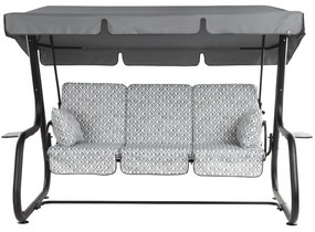 Huśtawka ogrodowa Rimini Black Edition H039-06PB PATIO