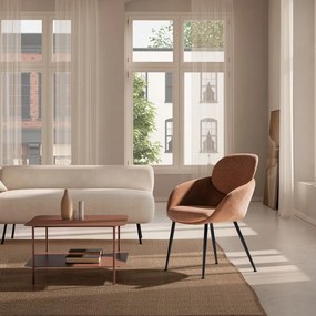 Fotel w kolorze terakoty Nure – MOME