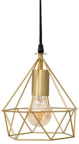Lampa wisząca IDA geometryczna, złota, Ø 17 cm