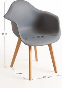 Zestaw 4 Krzese Belu Polipropylen