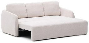 Kremowa rozkładana sofa z tkaniny szenilowej 225 cm Laira – Kave Home