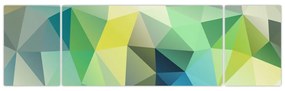 Obraz abstrakcji geometrycznej (170x50 cm)