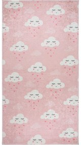 Jasnoróżowy dywan dziecięcy odpowiedni do prania 100x160 cm Pink Clouds – Vitaus