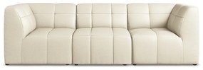 Beżowa sofa z imitacji skóry 255 cm Aloha – Makamii
