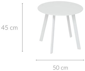 Stolik ogrodowy metalowy SAONA, Ø 50 cm